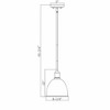 Sawyer Iron Pendant Light - 1 Bulb, Dimmable, Damp Rated, Modern Farmhouse Style - 4 of 4