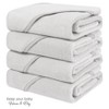 American Soft Linen Turkish Baby Hooded Bath Towel Set, 100% Cotton Soft Fluffy Baby Hooded Shower Towels - 4 of 4