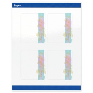 Avery Rectangle Labels, Floral Design, 4" x 3-1/3" - 1 of 4