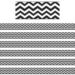 Ashley Productions® Magnetic Magi-Strips, Black Chevron, 12 Feet Per Pack, 6 Packs - 1 of 3