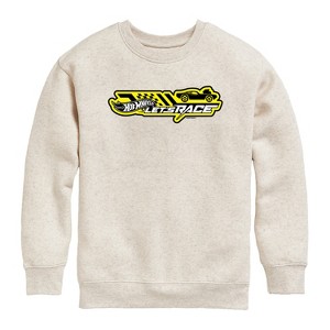 Boys' - Hot Wheels - Horizontal Chest Graphic Long Sleeve Fleece Sweatshirt - 1 of 4