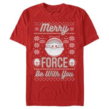 Men's Star Wars The Mandalorian Christmas The Child Ugly Space Pod T-Shirt