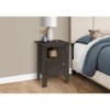FONTOI Rectangle End Table, with Storage Space, Side Table, Nightstands for Living Room Bedroom Home, Brown, 17.25"*24.25"*14" - 2 of 4