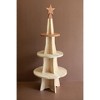 Kalalou Wooden Christmas Tree Display – Rustic Holiday Tabletop Decor - 2 of 3