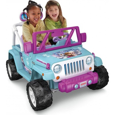 Power Wheels 12v Disney Princess Frozen Jeep Wrangler Powered Ride-on :  Target