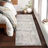 Acekool Runner Rug Modern Abstract Shag Low Pile Non Shedding Fade Stain Resistant Soft Accent Carpet for Hallway Bedroom Entryway - 3 of 4