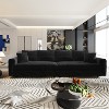 KTMBDW 102.4" Sofa Couch, Comfy Couches for Living Room, Plush Corduroy Sofas for Living Room, Tool-Free Setup Deep Seat Sofa - 2 of 4