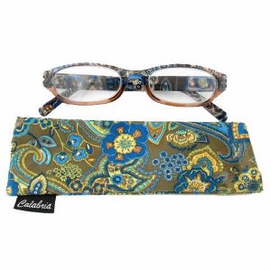 Calabria 4377 Reading Glasses with Floral Designs & Matching Case - 1 of 4