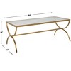 Uttermost Crescent Coffee Table – Traditional Iron & Glass with Antiqued Finish - 3 of 4