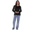 Just Love Ultra-Soft Womens Pajama Pant Set with Matching Socks with Sayings / Christmas Pajamas - 2 of 4