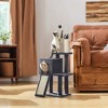 Cat Tree for Indoor Cats - 46.5-Inch Multi-Level Plush Cat Tower with Scratching Post, Ramp, 3 Removable Pompom Sticks, Cat Cave - 3 of 4