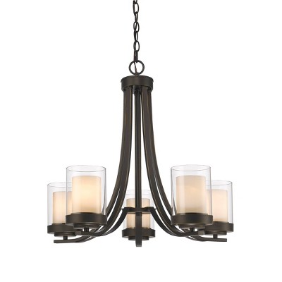 5 Light Chandelier Olde Bronze - Aurora Lighting