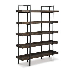 Signature Design by Ashley Contemporary Starmore 76" Bookcase  Brown - 1 of 4