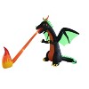 A Holiday Company 8ft Inflatable Fire Breathing Dragon, 8 ft Tall, Multi - 4 of 4