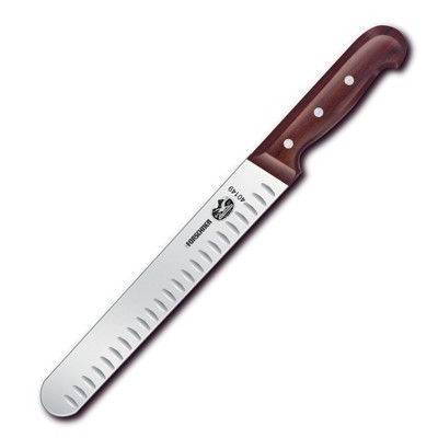 Victorinox Stainless Steel 10 Inch Granton Edge Roast Beef Slicer Knife with 1.5 Inch Rosewood Handle