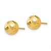 Black Bow Jewelry 8mm Polished Faceted Ball Post Earrings in 14k Yellow Gold - 2 of 4