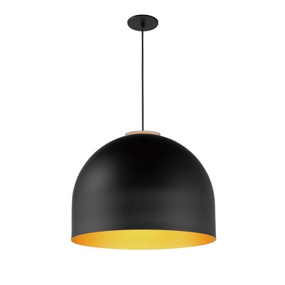ET2 Lighting Foster 1 - Light Pendant in  Black/Gold