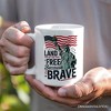 Land of the Free Because of the Brave Mug, 4th of July Statue of Liberty Gift| OrnamentallyYou - 3 of 4
