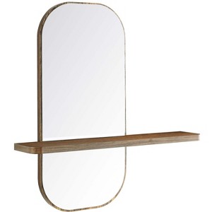 Modway EEI-6349-WAL Solstice Mirror, Walnut - 1 of 4