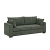 JUJABU 79” Modern Corduroy Loveseat Sofa with Soft Ribbed Fabric - 2 of 4