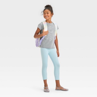 Girls' Capri Leggings Cat & Jack™ Light Blue S Target