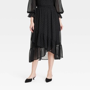 Women's Ruffle Midi Skirt - A New Day™ - 1 of 3