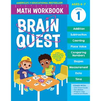 Brain Quest Math Workbook: 1st Grade - (Brain Quest Math Workbooks) by  Workman Publishing (Paperback)