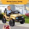 12V Kids Ride On Truck with Remote Control,Spring Suspension,Bluetooth Connectivity and Led Lights - 3 of 4
