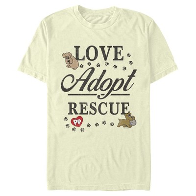Men's Pound Puppies Love Adopt Rescue T-Shirt