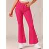 Allegra K Women's Vintage High Waist Stretch Denim Bell Bottoms Jean Pants - 2 of 4
