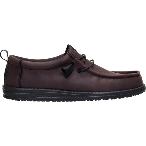 HEYDUDE Men Wally Salute , Dark Brown, 11