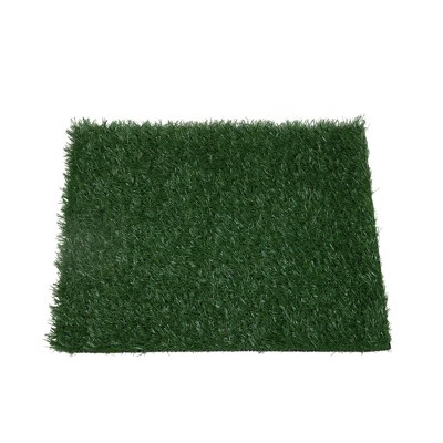 NAYSAYE Rug Artificial Grass 2PCS Realistic Synthetic Dog Pee Turf for Indoor and Outdoor Pet Training, Green, 25.00"*20.00"*5.00"