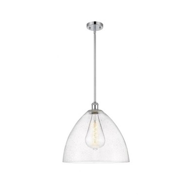 Bristol Glass - 1 Light Pendant In Industrial Style-16.75 Inches Tall and 16 Inches Wide