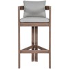 Meridian Furniture,Newport Water Resistant Fabric Upholstered Outdoor Patio Bar Stool - 2 of 4