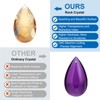 Unique Bargains Crystal Pendants Teardrop Beads for DIY Lamp Arts Crafts Decoration 6 Pcs - 3 of 4