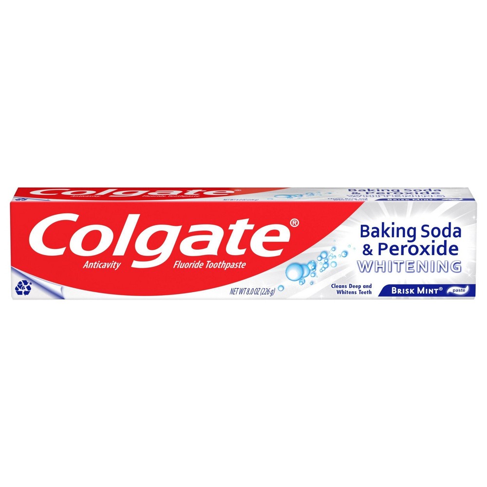 UPC 035000510969 product image for Colgate Baking Soda and Peroxide Whitening Toothpaste - Brisk Mint - 8oz | upcitemdb.com