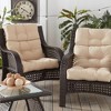 Kensington Garden 2pc 24"x22" Outdoor Seat and Back Chair Cushion Set - 2 of 4