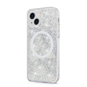 SaharaCase Sparkle Case with MagSafe for Apple iPhone 13 Clear Silver (CP00137)