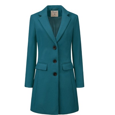 INSPIRE CHIC Women's Notched Lapel Single Breasted Outwear Fall coat