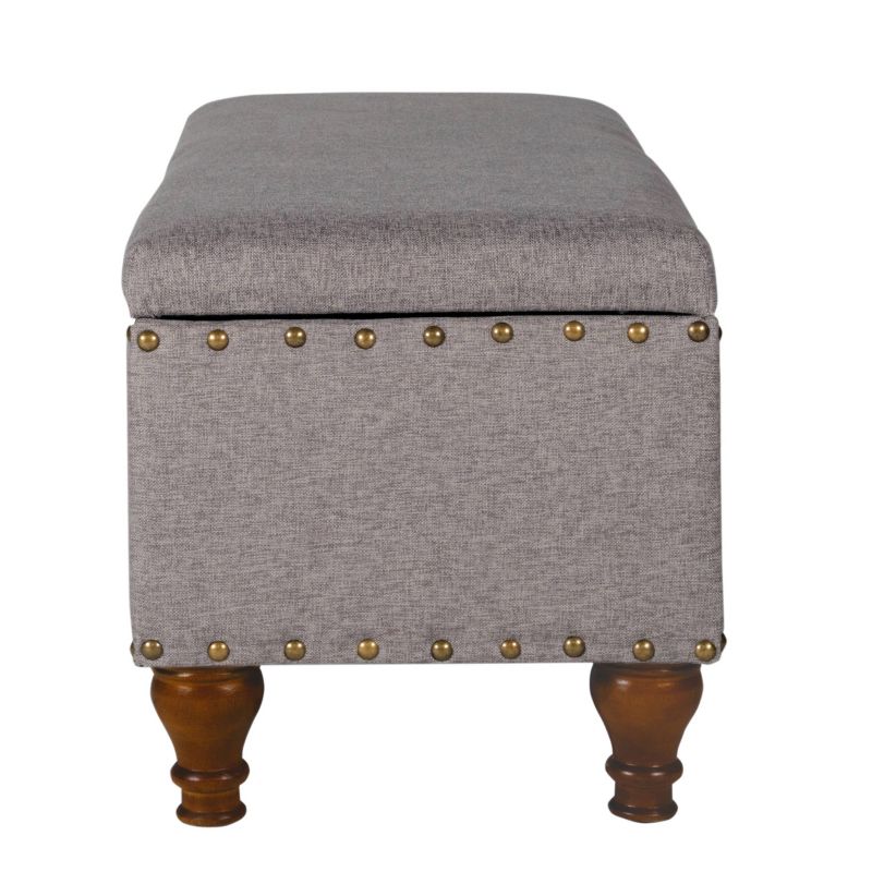 Large Storage Bench with Nailhead Trim - HomePop, 6 of 13