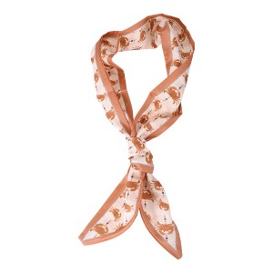 Unique Bargains Women's Seafood Long Ribbon Headband Red Beige 1 Pc - 1 of 4