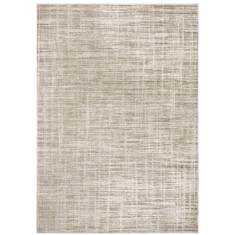 Nirvan Abstract Etchings Indoor Area Rug Beige/Ivory - Captiv8e Designs, 1 of 13