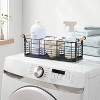 Wire Divided Basket Black with Natural Wood Handles - Brightroom™ - 2 of 3