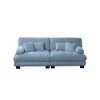TiramisuBest 2 Seater Sofa for Living Room, Chenille 2 - Seat sofa with 2 Lumbar pillows and 2 throw pillows,Chenille White - 4 of 4