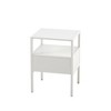 15.75'' Rattan Nightstands Boho End Table With Drawer Solid Wood Legs Open Shelf Modern Side Table - 4 of 4