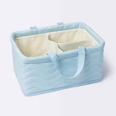 Quilted Fabric Diaper Caddy - Blue - Cloud Island™ : Target