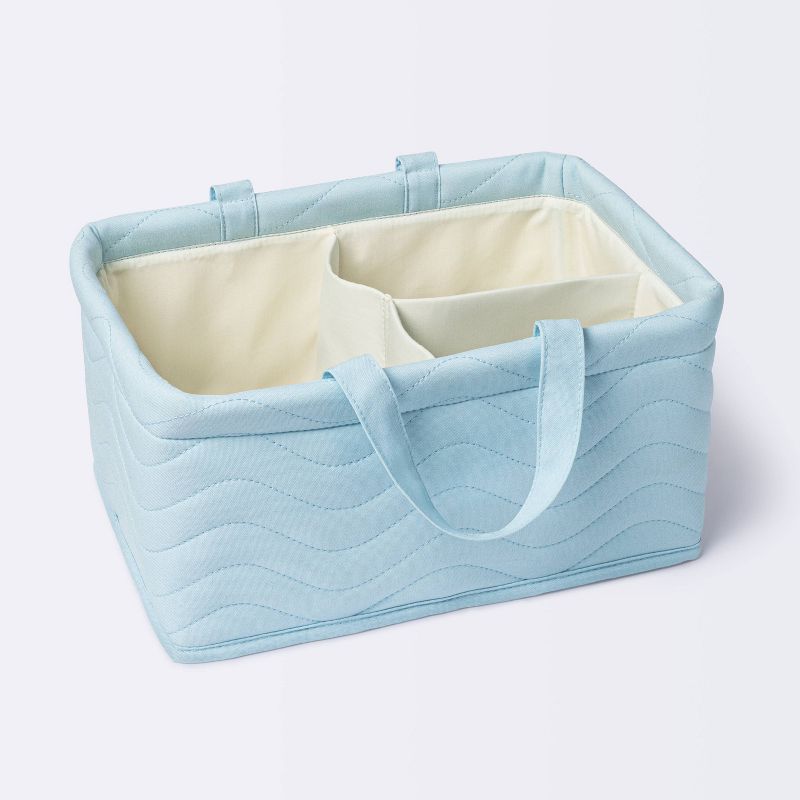 Quilted Fabric Diaper Caddy - Blue - Cloud Island&#8482;, 1 of 5