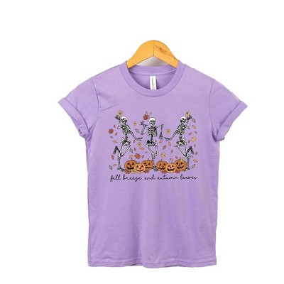 The Juniper Shop Fall Breeze Skeletons Kids Short Sleeve Tee