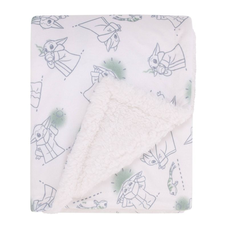 Disney Grogu Plush Baby Blanket, 1 of 9