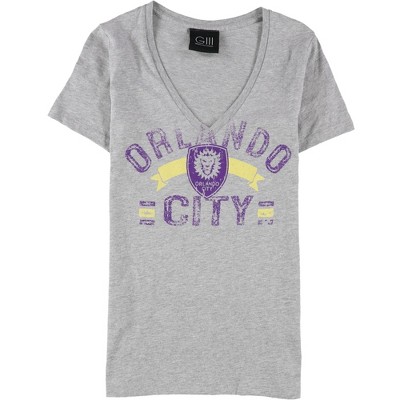 G-III Sports Womens Orlando City Distressed Graphic T-Shirt